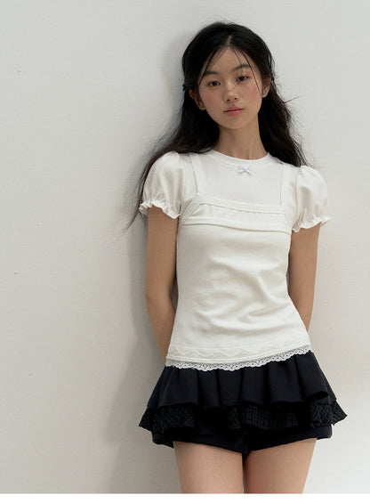 Black and White 3D A-Line Skirt - CHINASQUAD