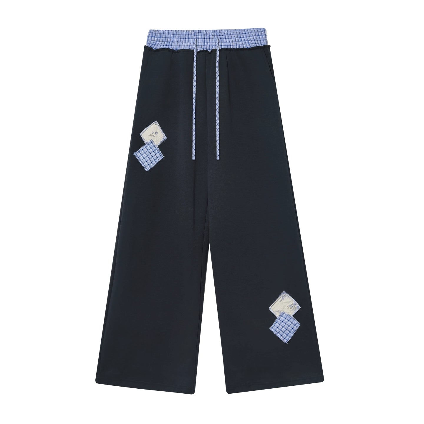 Plaid Patchwork Hoodie &amp; Sweatpants Set