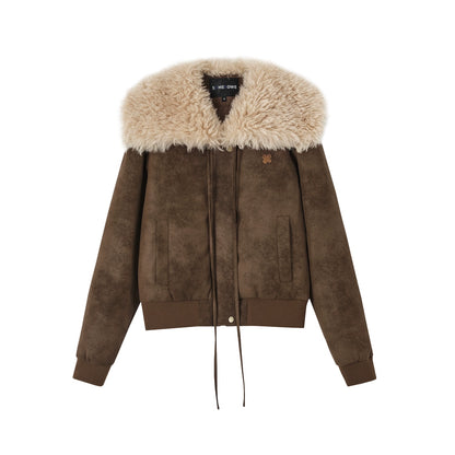 Sailor Faux Leather Down Jacket