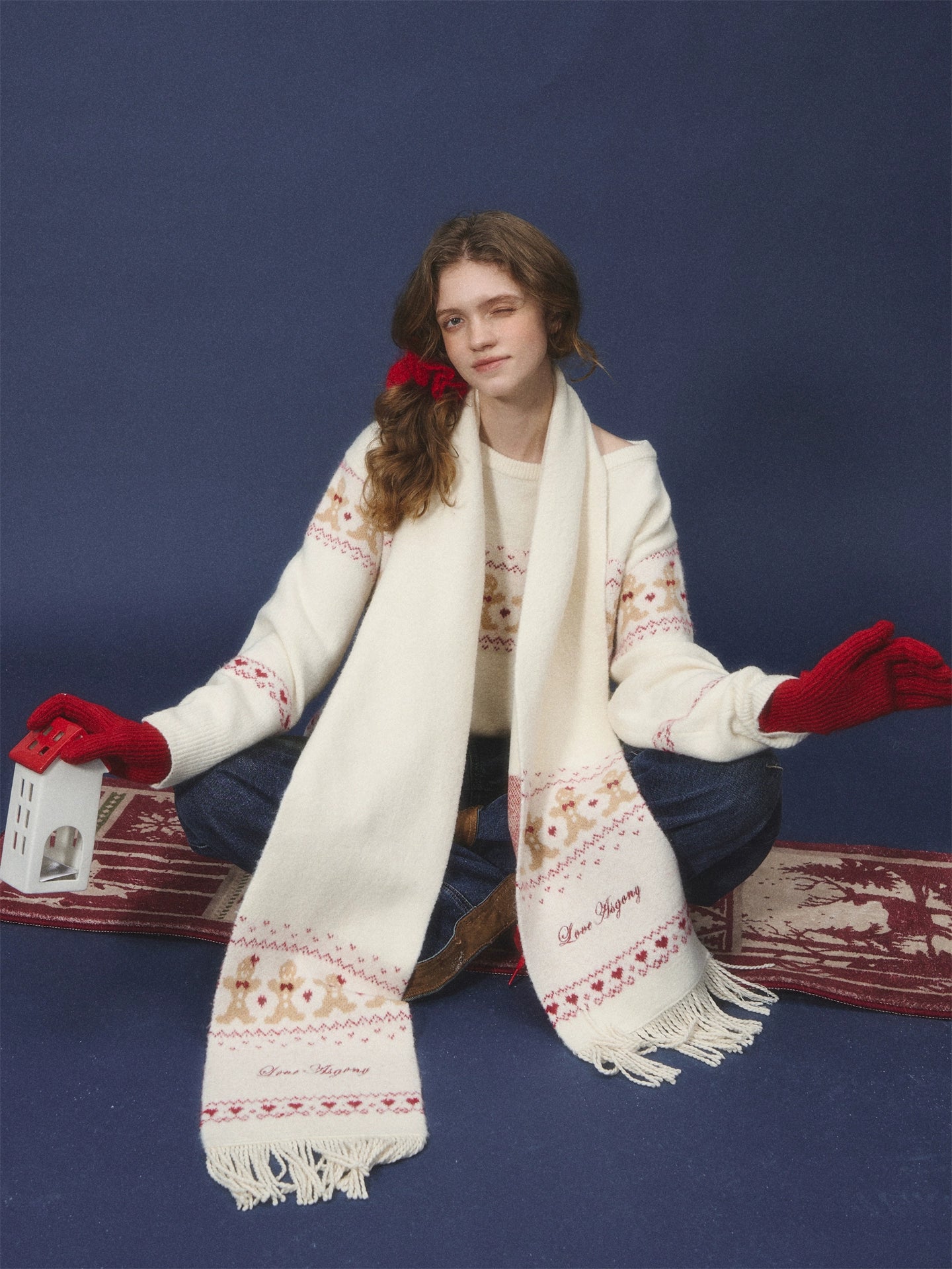 Wool-Blend Gingerbread Sweater