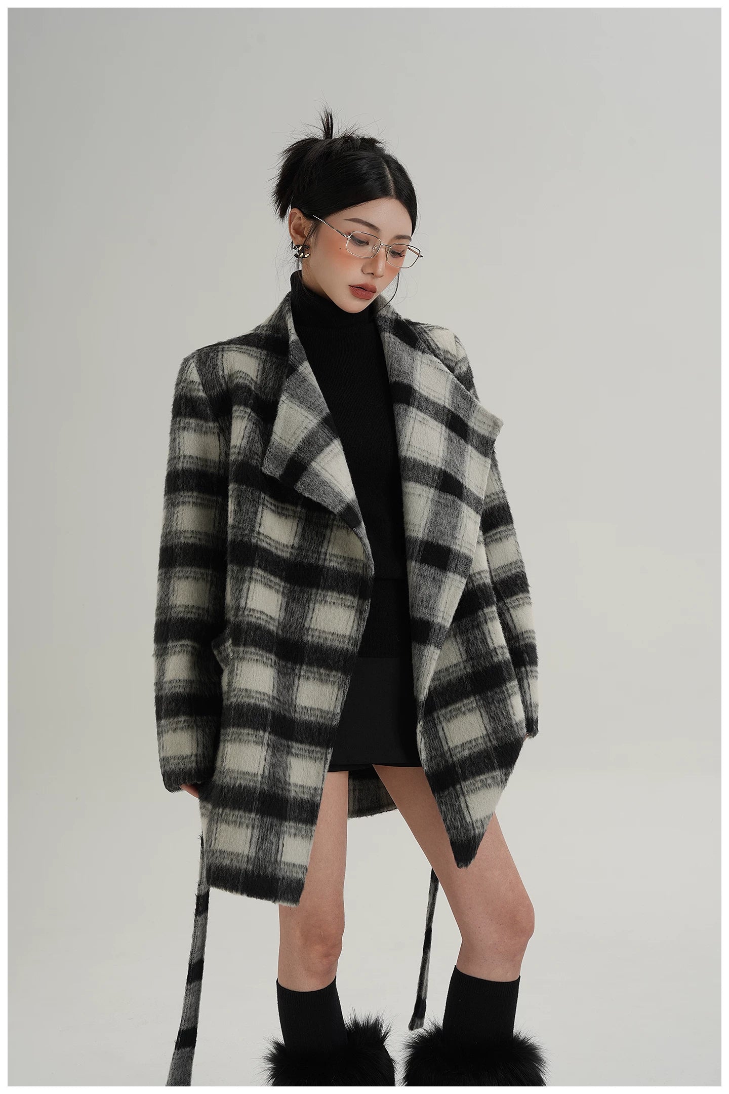 Double-Faced Wool Mid-Length Coat