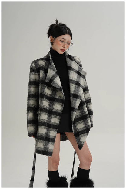 Double-Faced Wool Mid-Length Coat