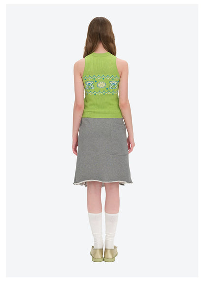 Candy Knit Cropped Vest