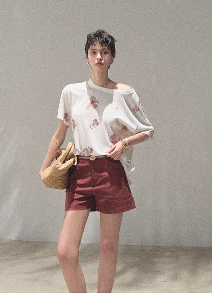 March Expansion Linen-Blend Tailored Shorts