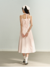 Pink Spaghetti Strap Dress - CHINASQUAD