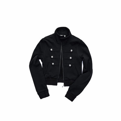 Double-Breasted Stand Collar Jacket