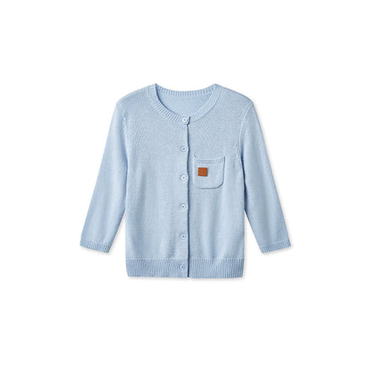 Cashmere Round Neck Regular Shoulder Cardigan - CHINASQUAD