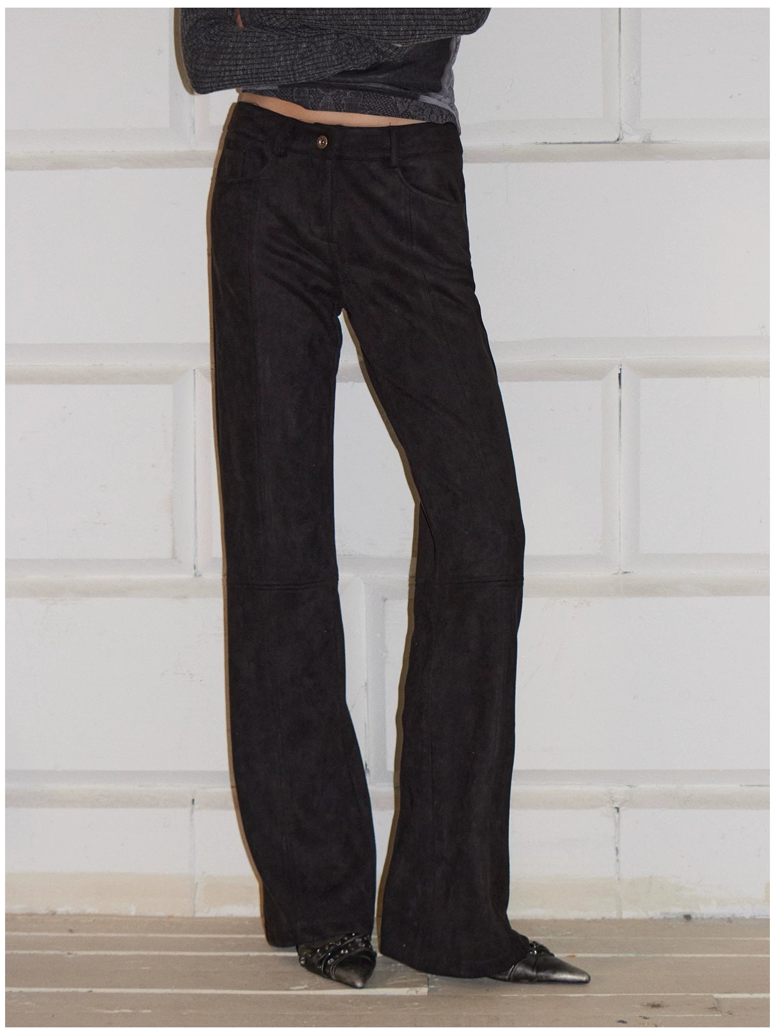 Detachable Two-Way Leather Skirt–Pants