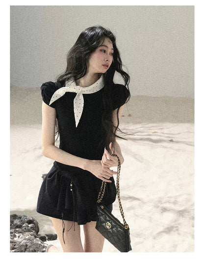 Layered Ruffle Mini Skirt