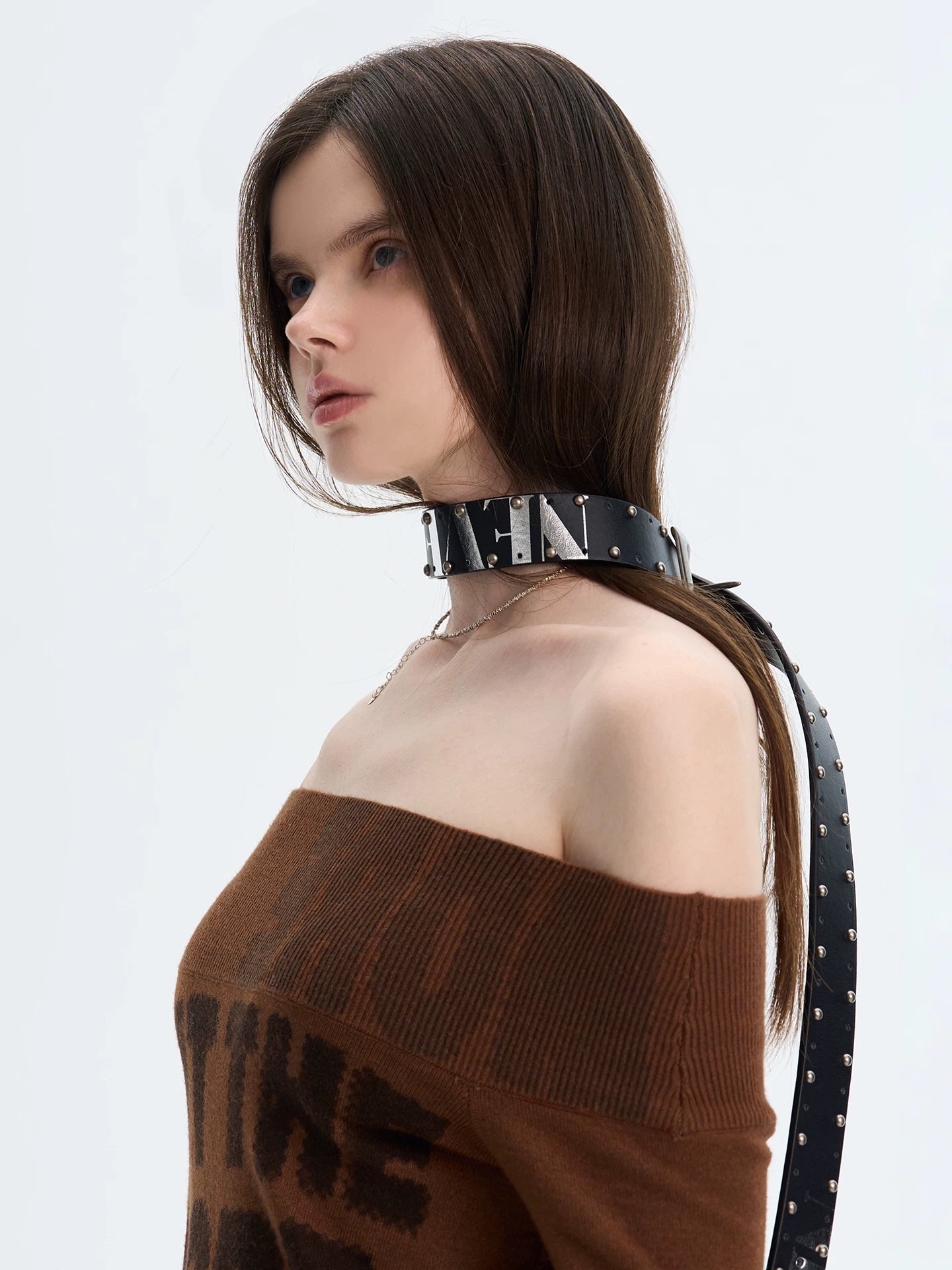 Vintage Punk Studded PU Leather Belt