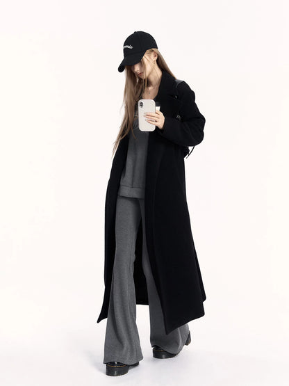 V-Neck Sweatshirt &amp; Flared Pants Set