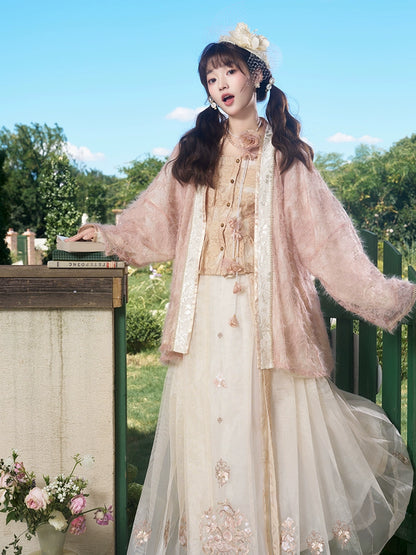 &quot;桃雾朝烟&quot; Modern Hanfu Set