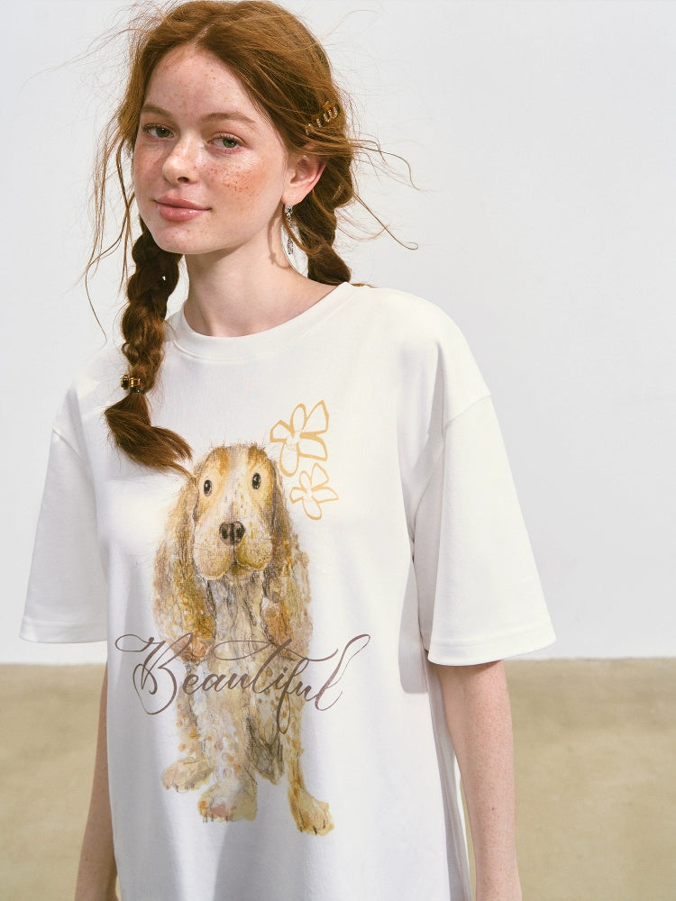 Sloppy Puppy Oversized Sleeve T-shirt