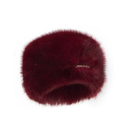Angora-Touch Faux Fur Flat Cap