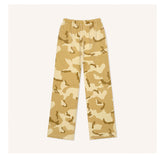 (Final Sale) Camouflage & Cream-colored Wide-leg Pants - CHINASQUAD