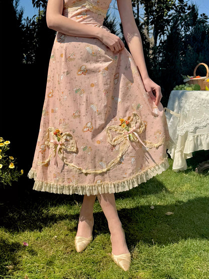 Daisy Kite French Vintage Floral Lace Dress