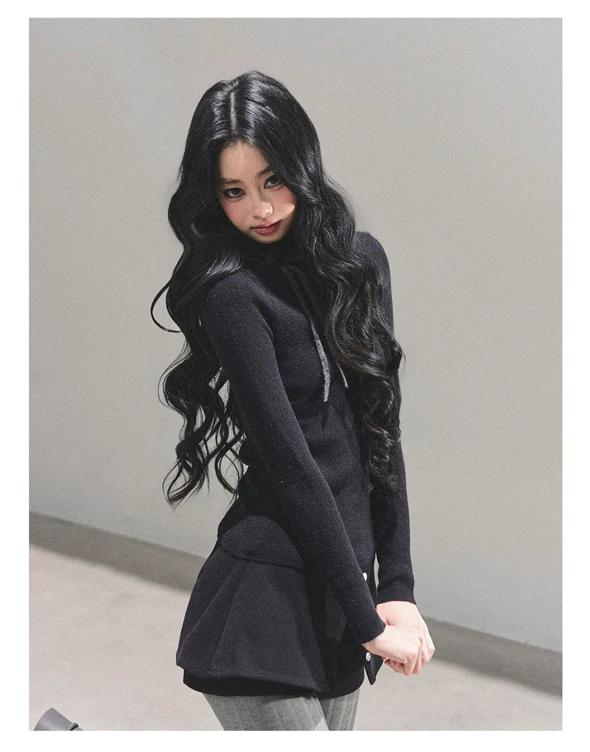 Velvet Touch Mock-Neck Knit Base Layer