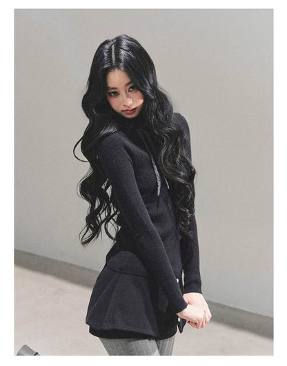 Velvet Touch Mock-Neck Knit Base Layer