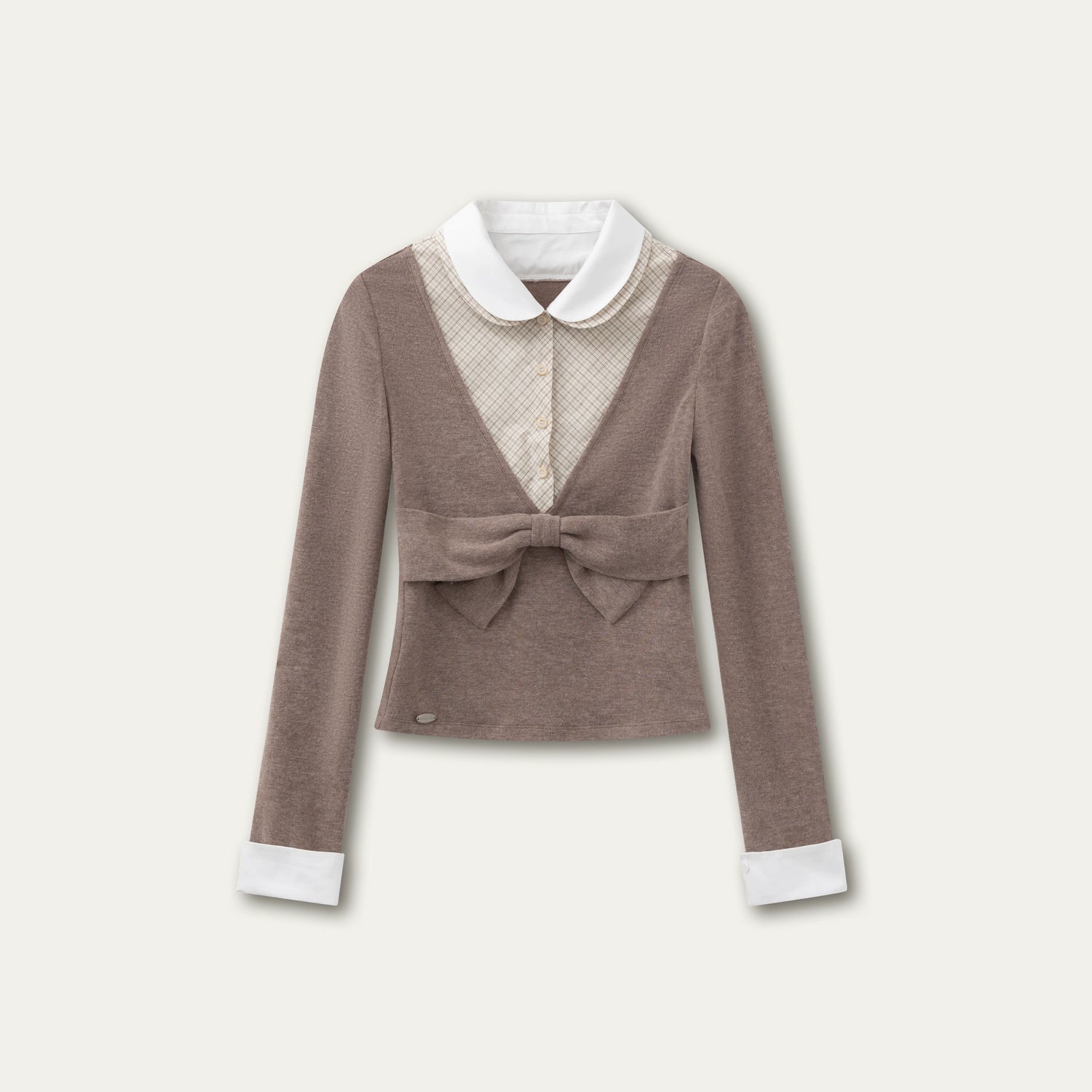 Vintage Peter Pan Collar Layered Blouse