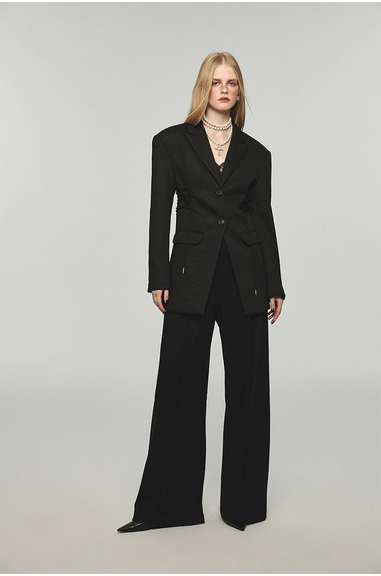 Black Loose-Fit Long Trousers - CHINASQUAD