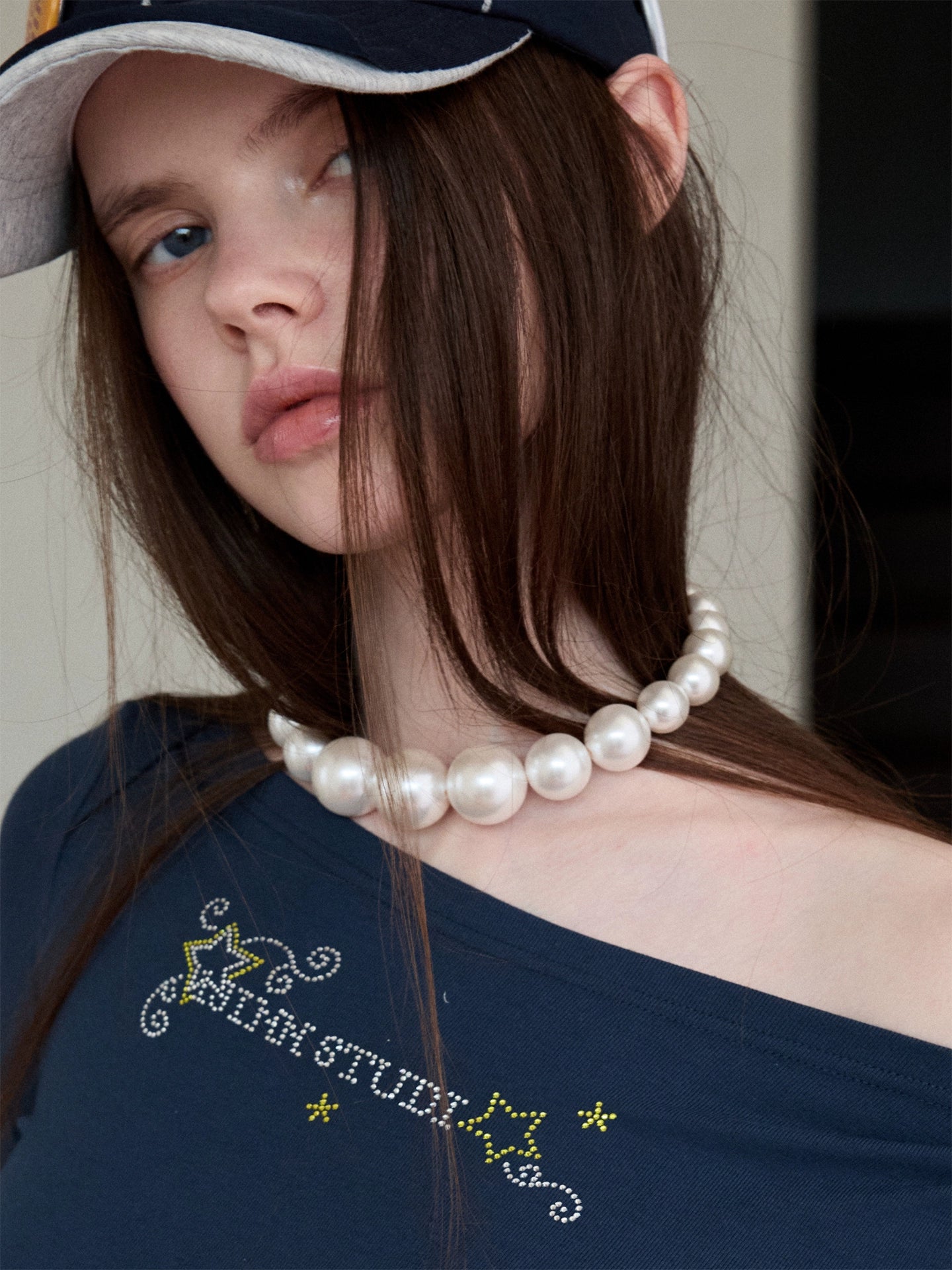 Gradient Pearl Necklace