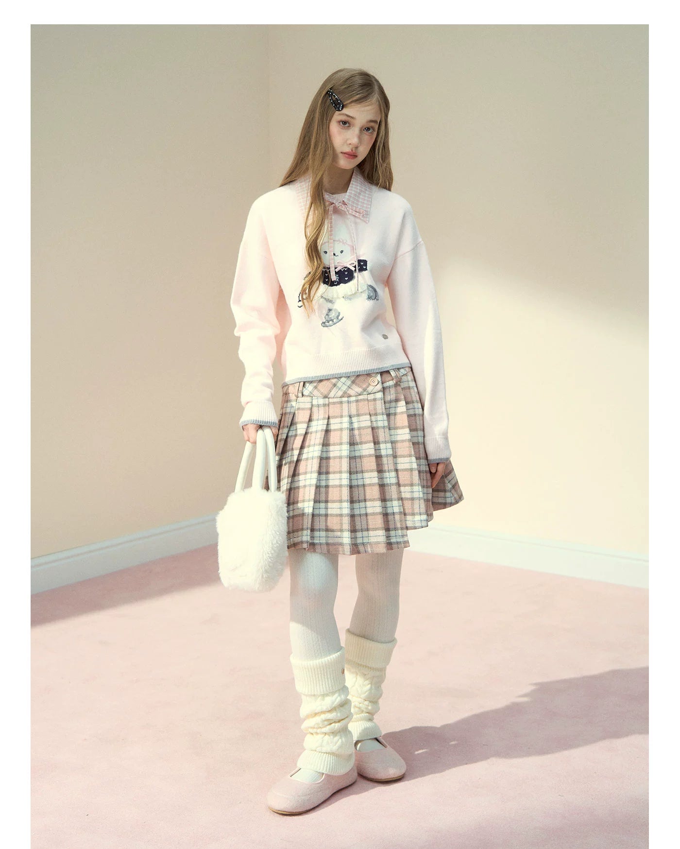 Bunny Diary Collar Sweater