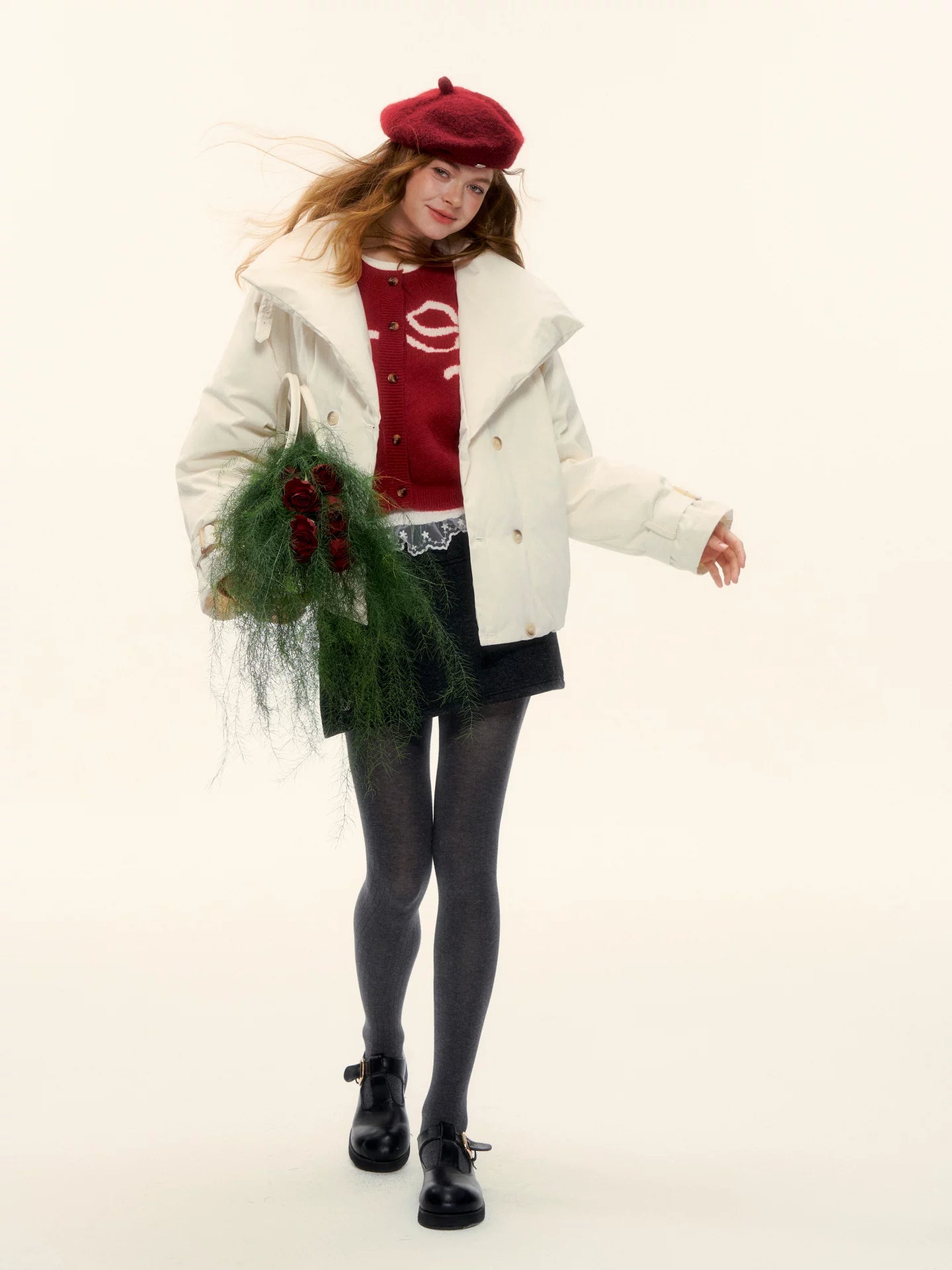 Duck Down Oversized Short Down Jacket