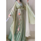 "爱莲说" Jin Dynasty Style Large Sleeves Hanfu - CHINASQUAD