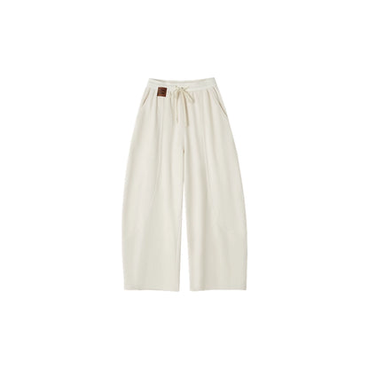 Fleece Curved-Leg Relaxed Pants