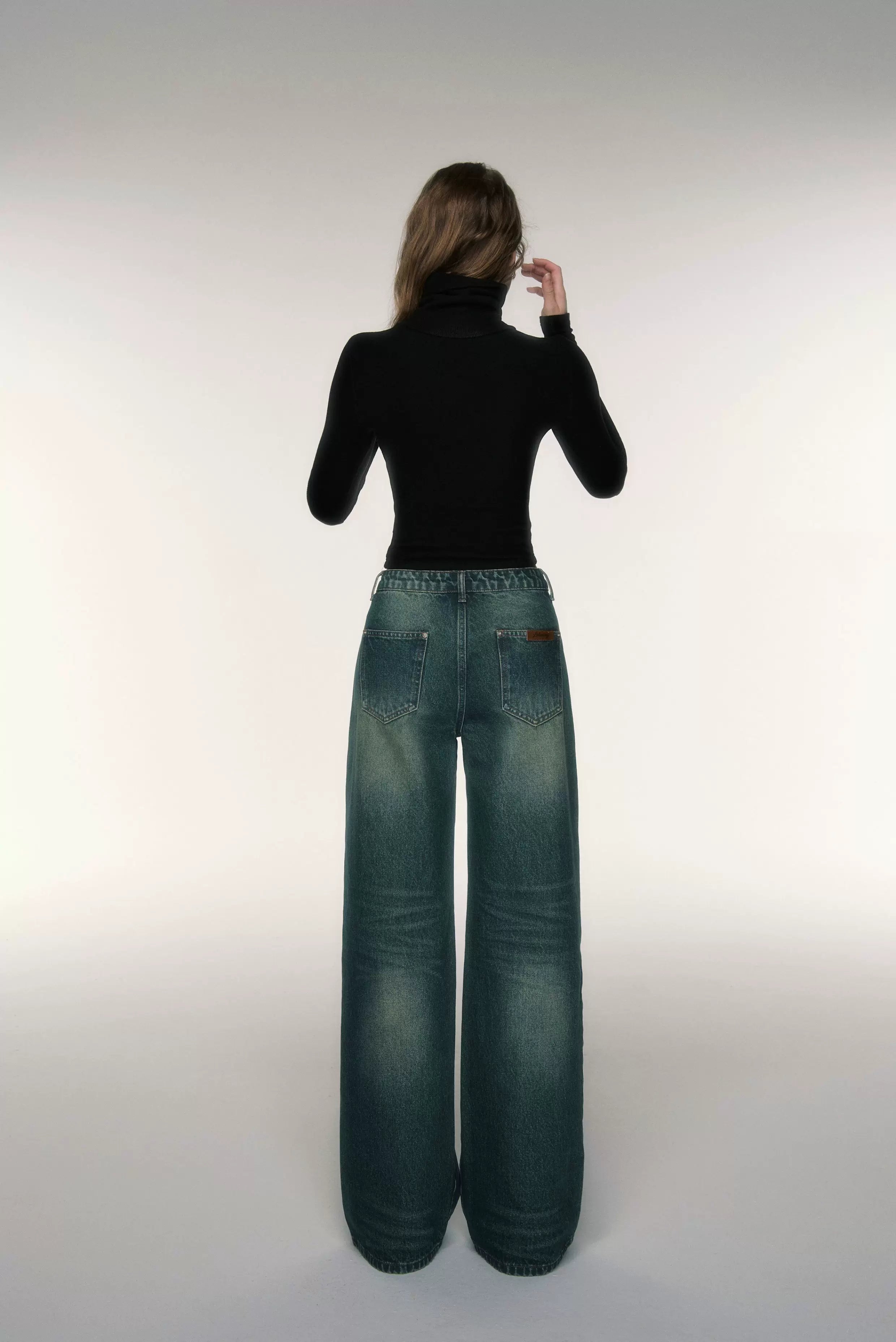 High-Neck Stretch Knit Base Layer