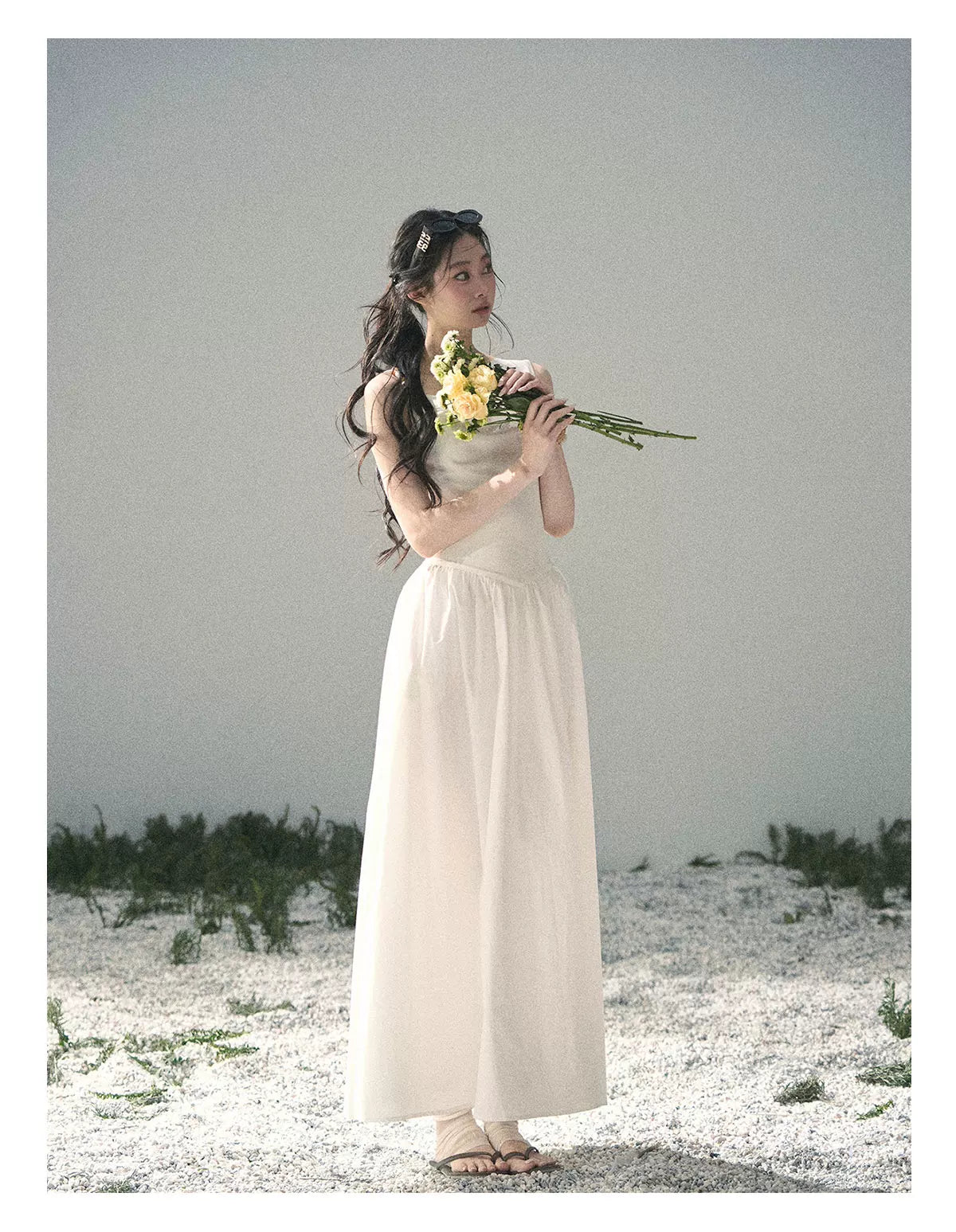 Moonlight Sonata Draped Maxi Dress