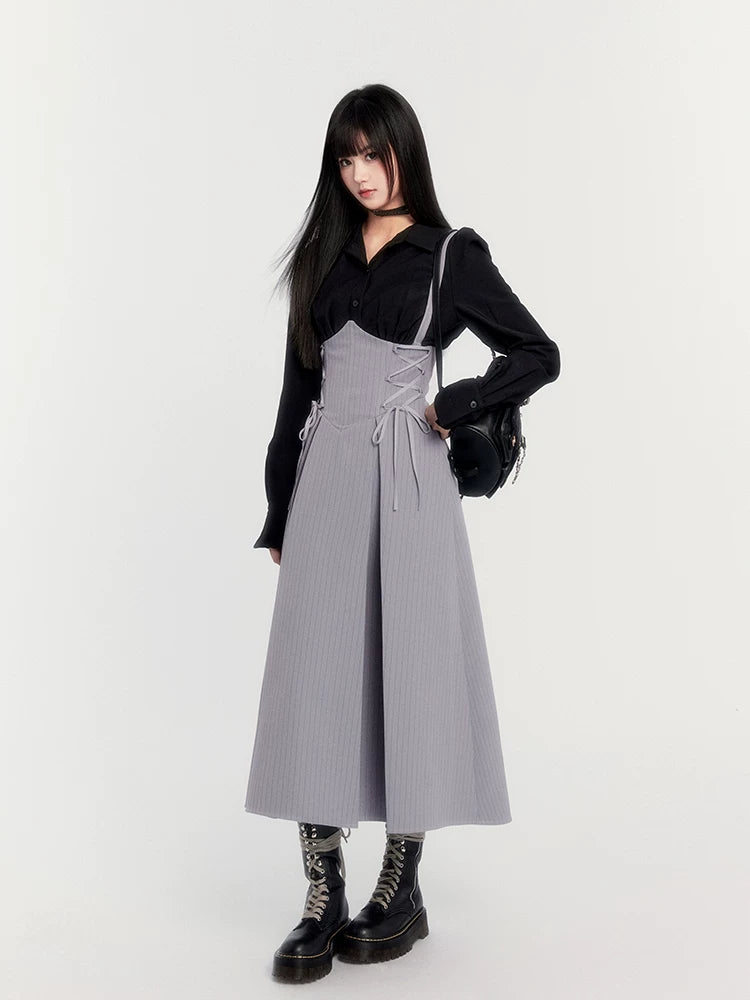 Waist-Cinching Long Sleeve Shirt