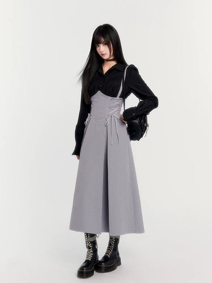 Waist-Cinching Long Sleeve Shirt