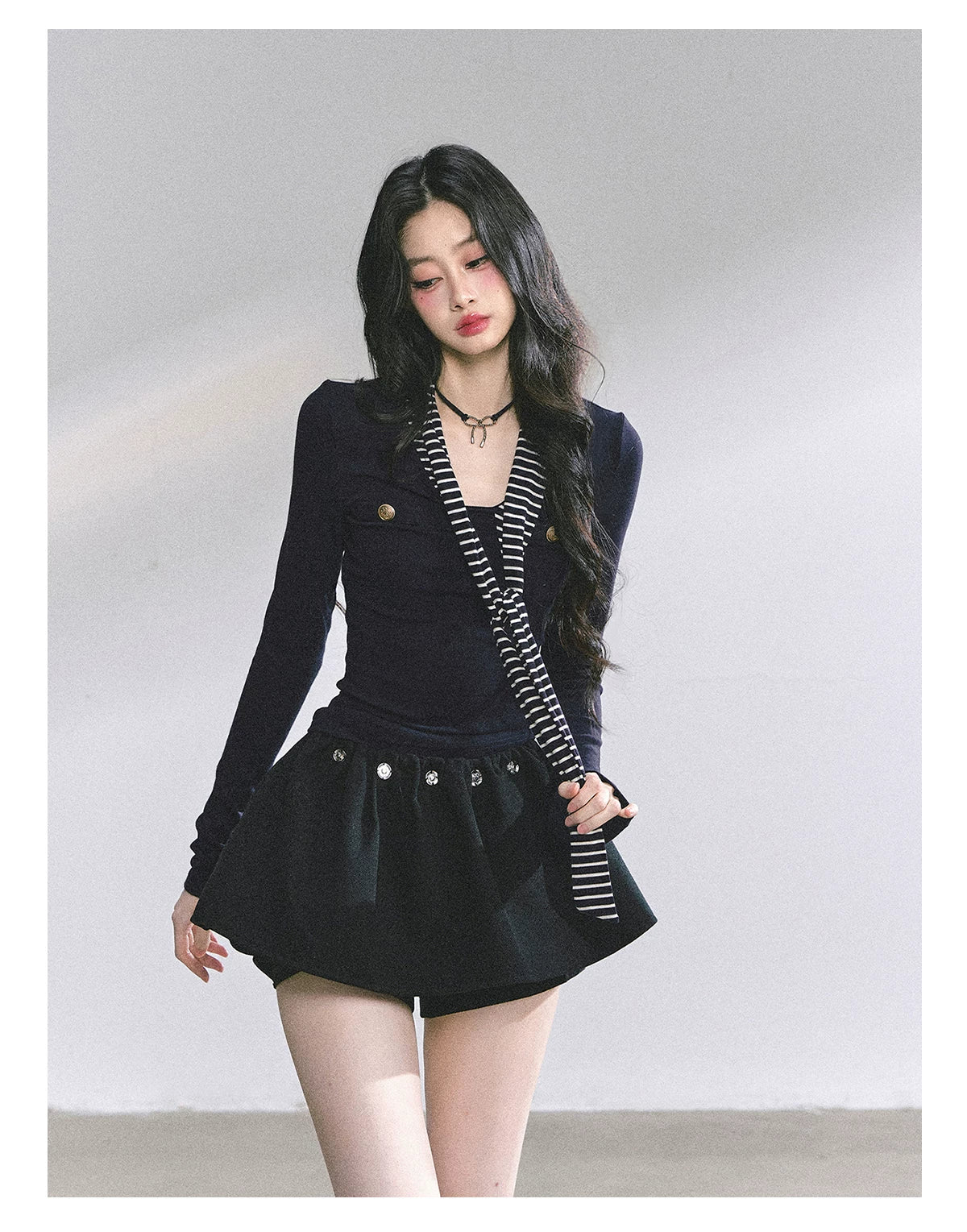 Striped Long-Sleeve Slim-Fit T-Shirt