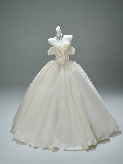 Elegant Ivory Couture Gown