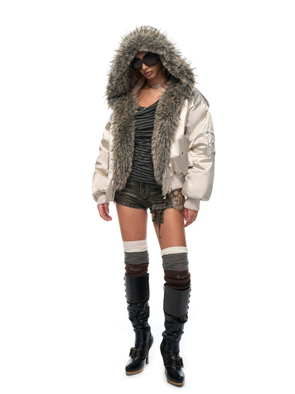 Hooded Oversized Padded Jacket