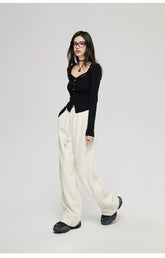 Frayed Wide Leg Pants - CHINASQUAD