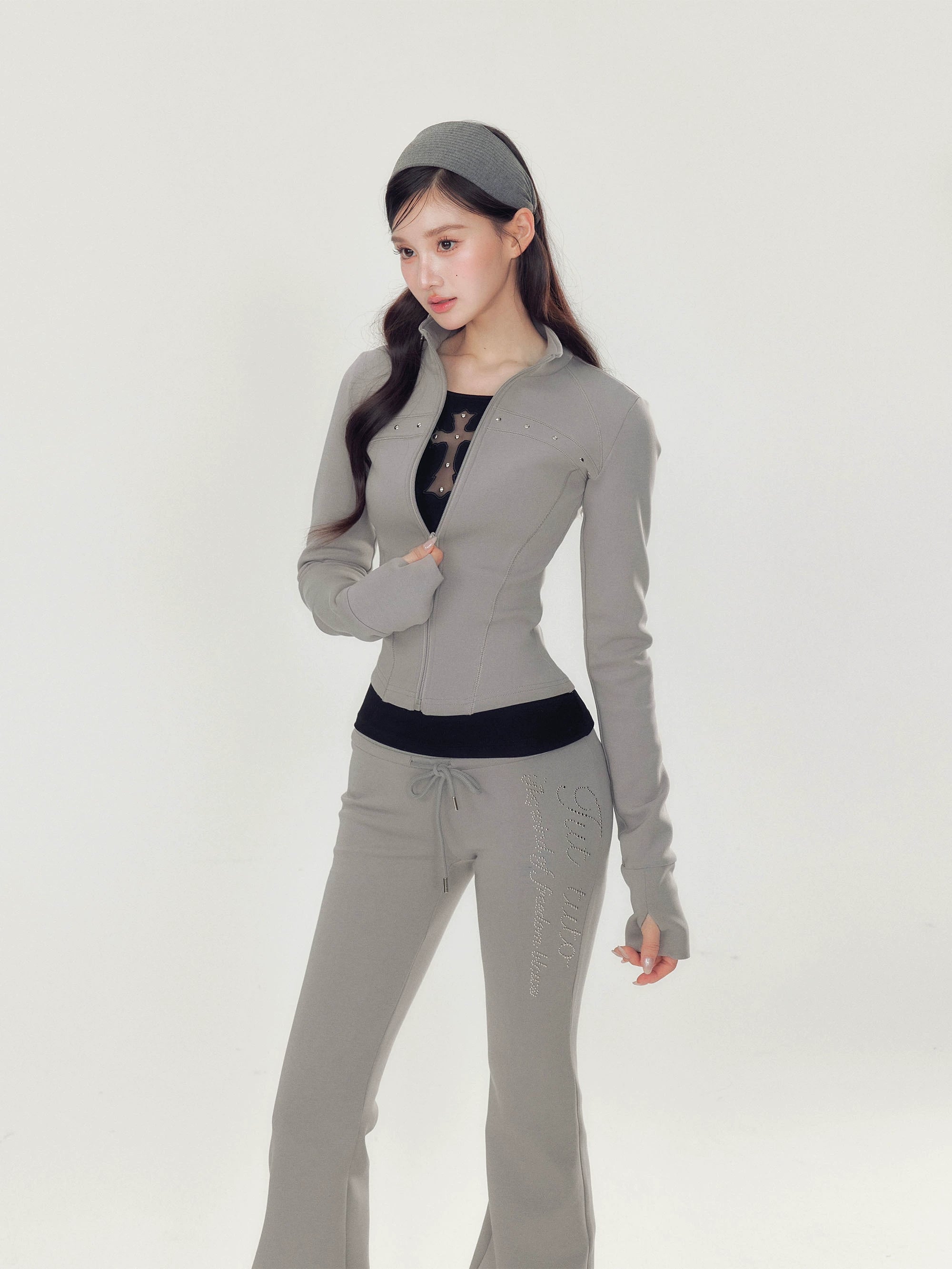 Pink Luxe Yoga Tracksuit Set