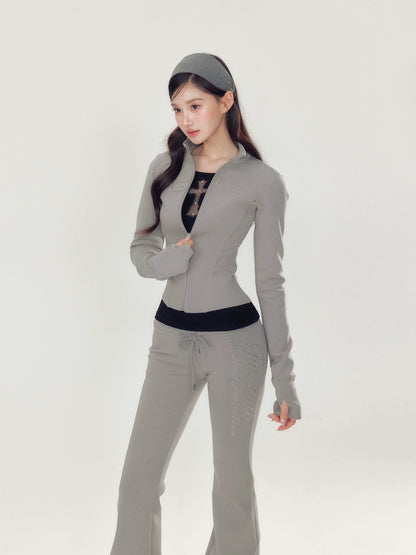 Pink Luxe Yoga Tracksuit Set