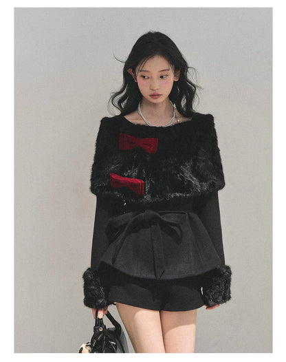 Light Luxury Cape Three-Piece Set