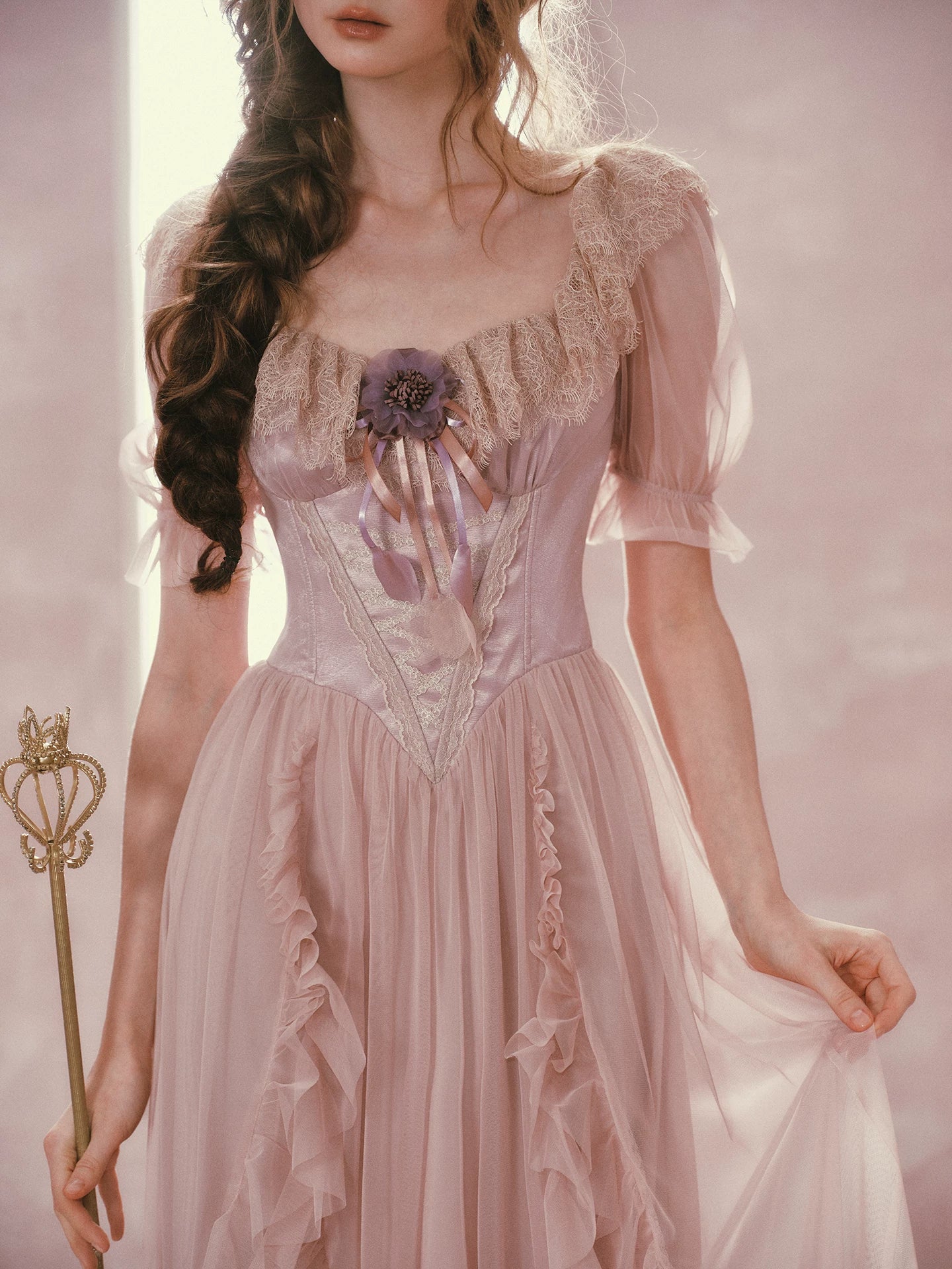 Purple Iris Princess Dress