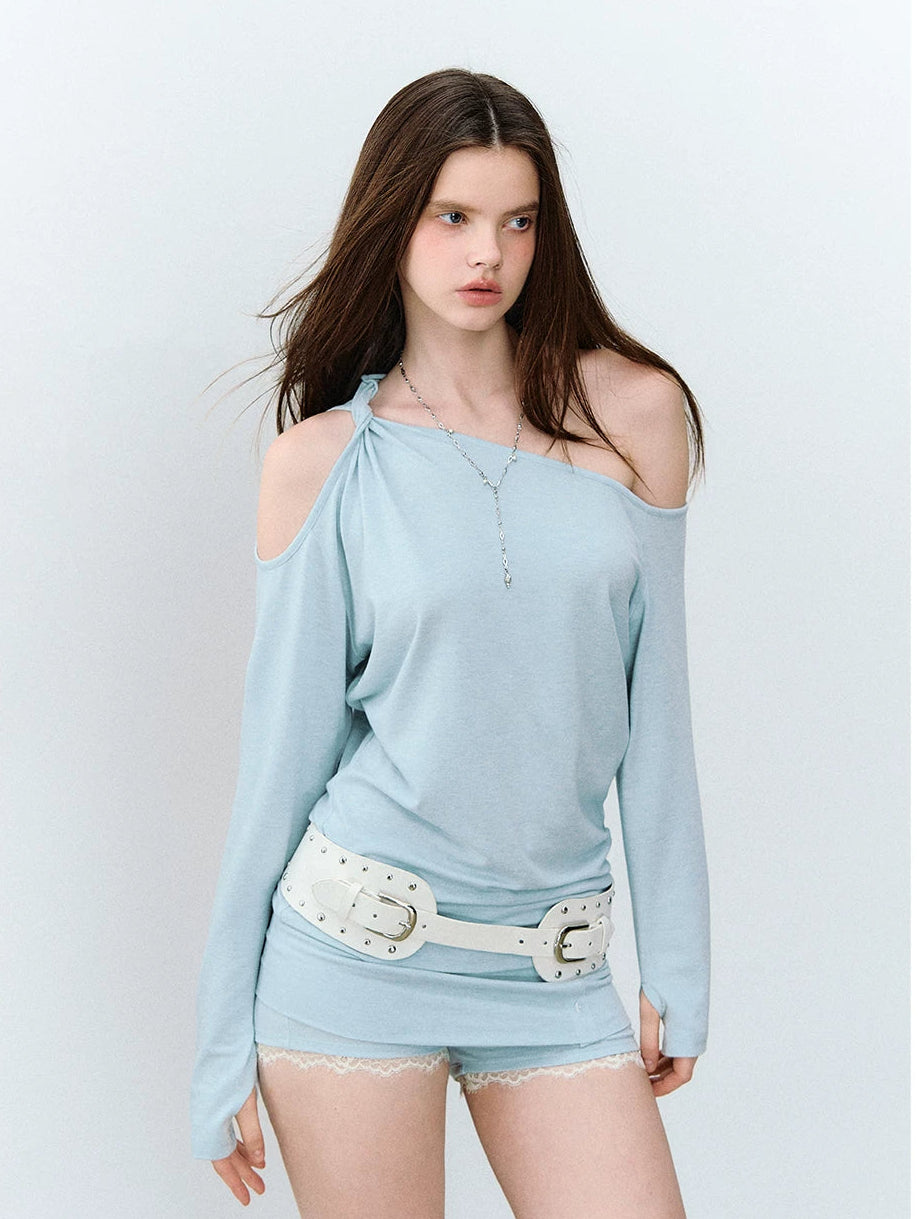 Mambo Signal One-Shoulder Top &amp; Skort