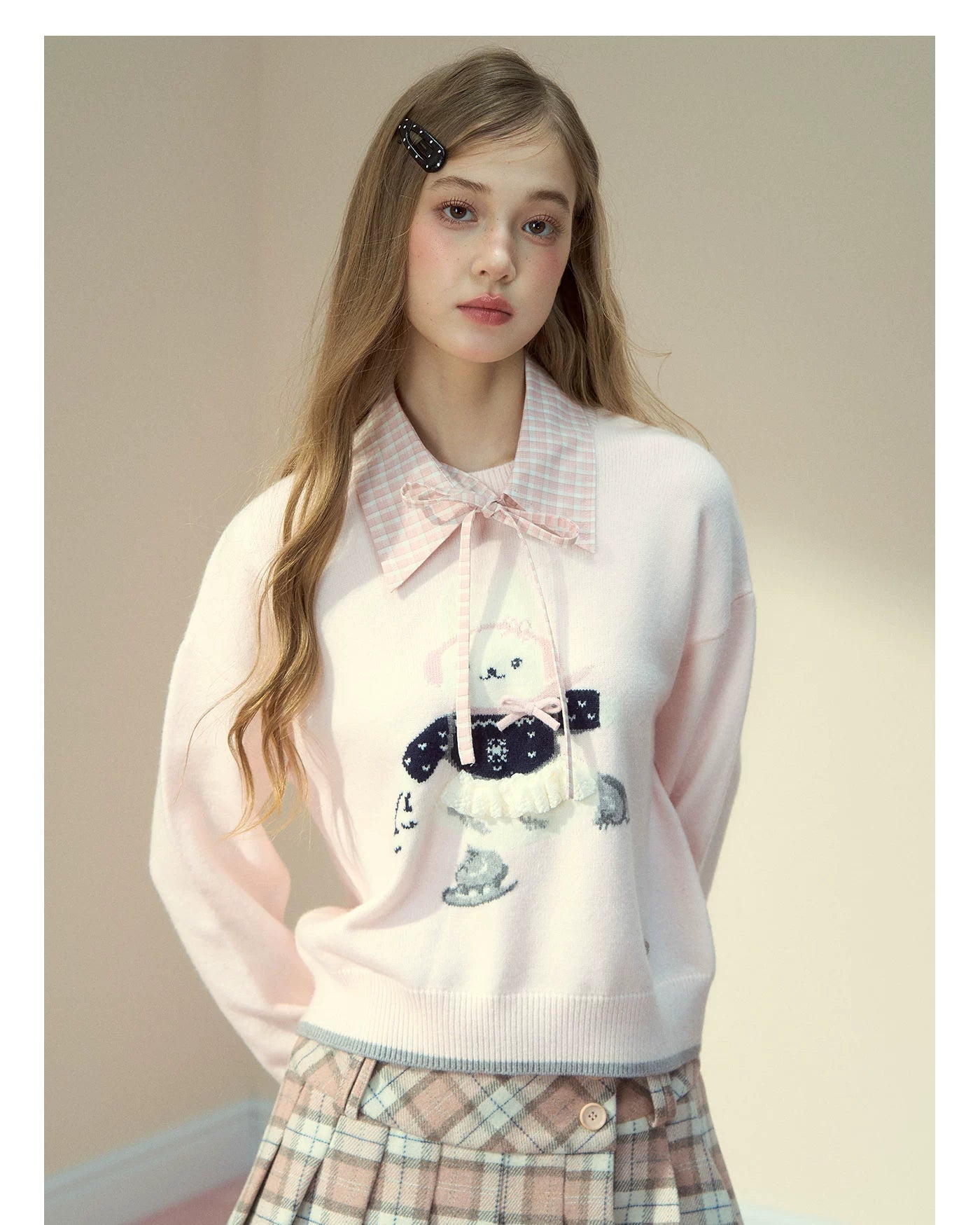 Bunny Diary Collar Sweater