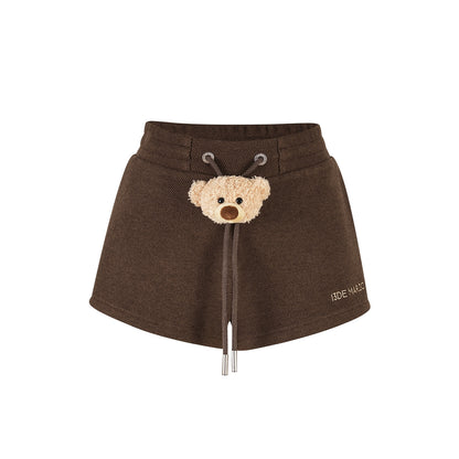 Plush Doll Fleece-Lined Straight Shorts