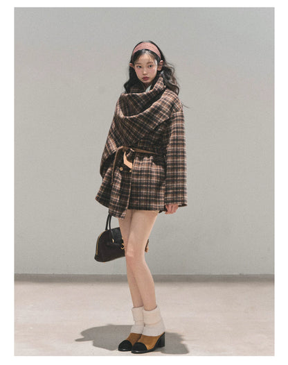 French British-Style Wool Coat