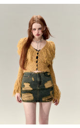 Fringe Knit Sweater - CHINASQUAD