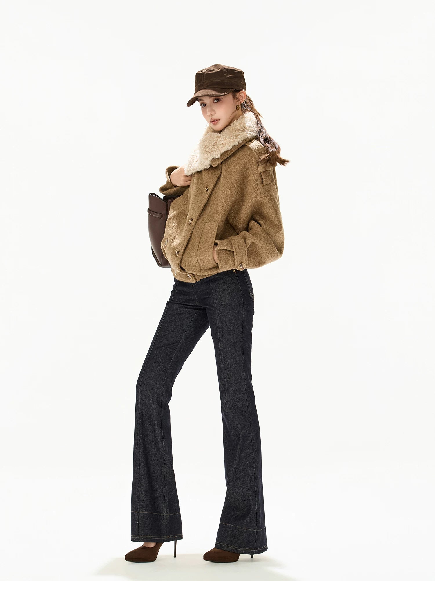 Double-Breasted Wool-Blend Jacket