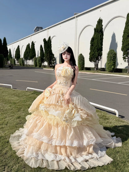 Enchanted Reverie Bloom Couture Gown