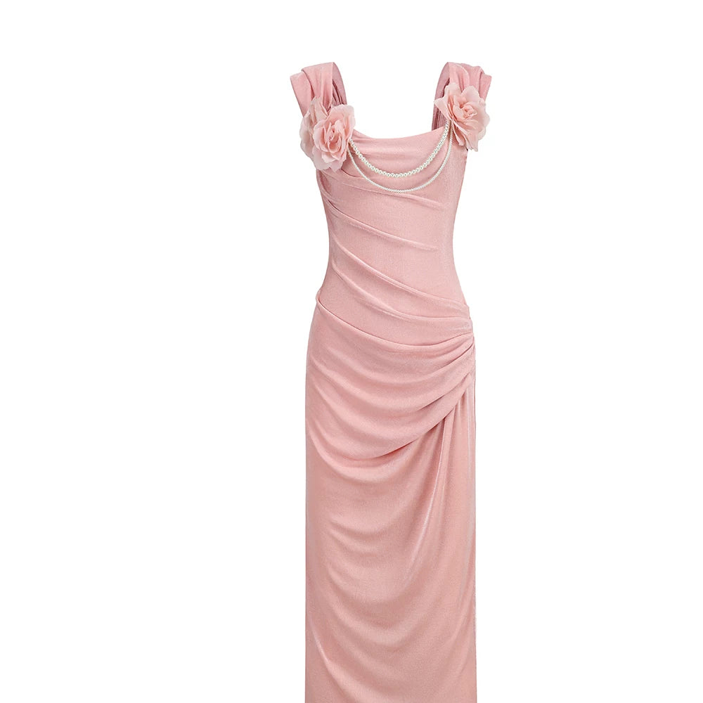 Time Blossom Letter Dress