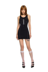 Black Knitted Sheath Dress - CHINASQUAD